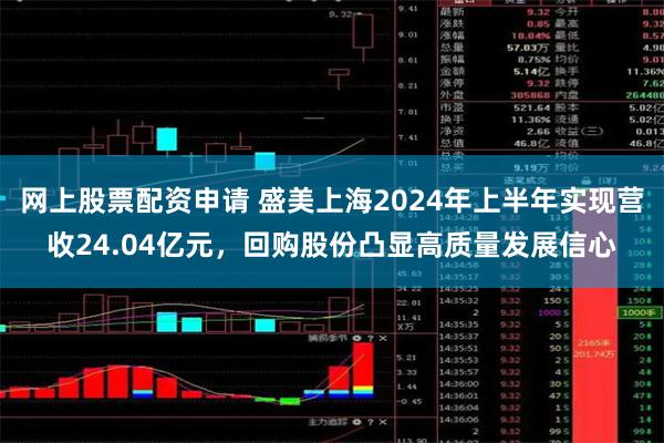 网上股票配资申请 盛美上海2024年上半年实现营收24.04亿元，回购股份凸显高质量发展信心