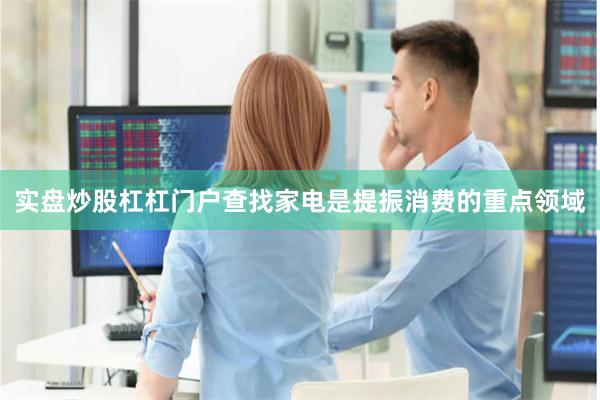 实盘炒股杠杠门户查找家电是提振消费的重点领域