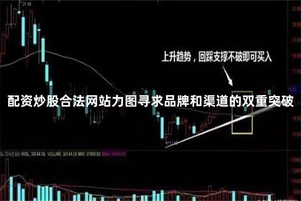 配资炒股合法网站力图寻求品牌和渠道的双重突破
