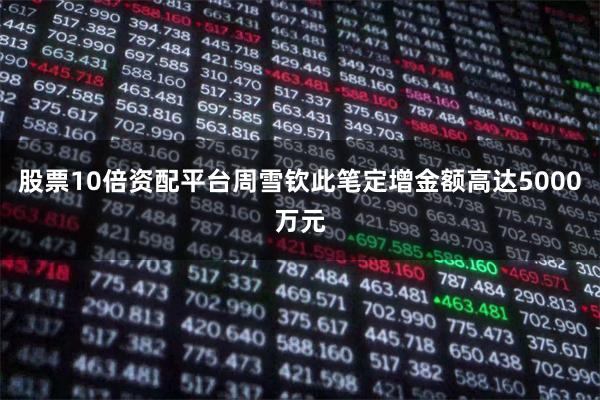 股票10倍资配平台周雪钦此笔定增金额高达5000万元
