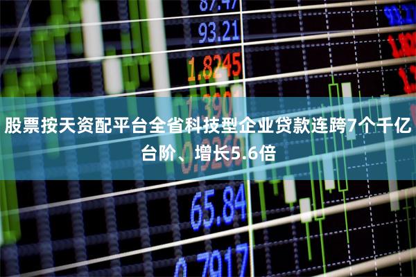 股票按天资配平台全省科技型企业贷款连跨7个千亿台阶、增长5.6倍